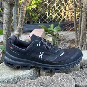 Men's ON Cloudventure Waterproof Trail Running Shoe - 10.5 - Black